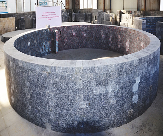 Mr. Chintamani Mandal from OMIPL came to inspect the Hearth of OMIPL 686BF Refractory Proper